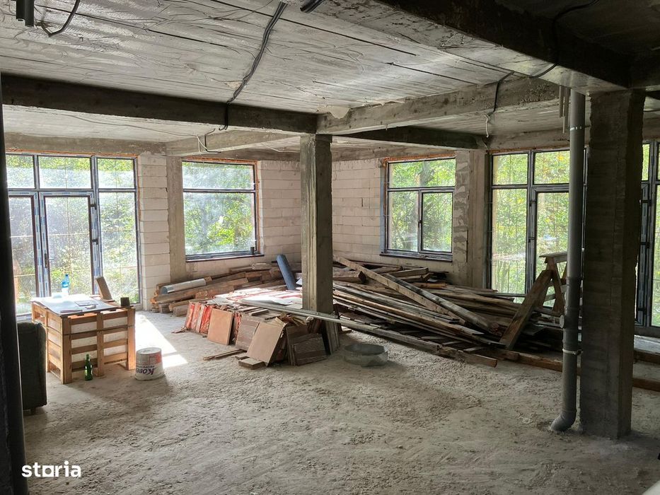 Casa pe Transfagarasan -constructie la gri 480 mp, 900 mp teren, parau