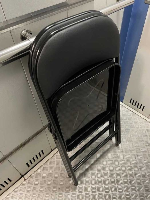 Стул мягкий складной металлический стульчик для кухни дома офиса