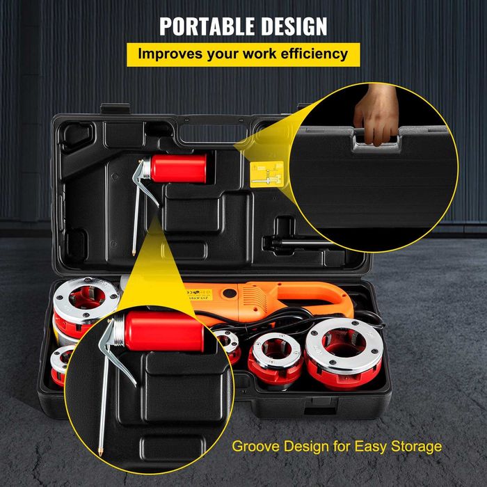 Clupa ( filiera) electrica 6 cutite de la 1/2T pana la 2T putere 2300