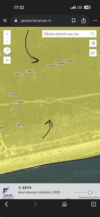 Teren de vanzare Vadu, prima linie 5000mp - drum de acces pe plaja