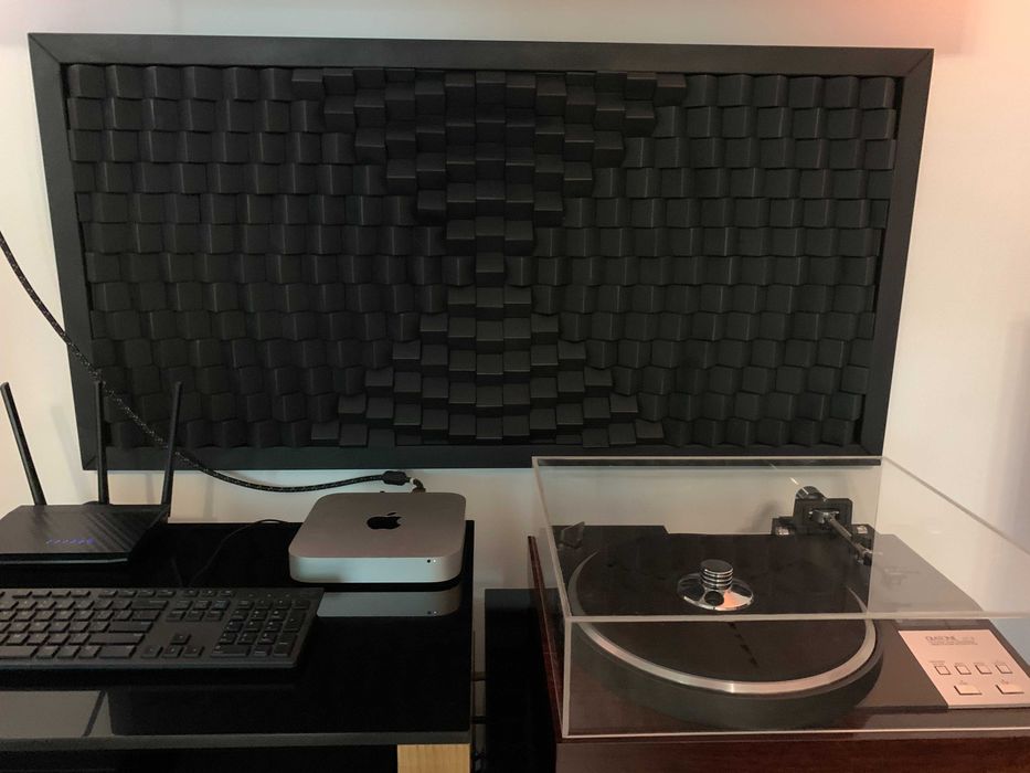 Panel acustic | Sound diffuser din lemn masiv | 60x60 cm