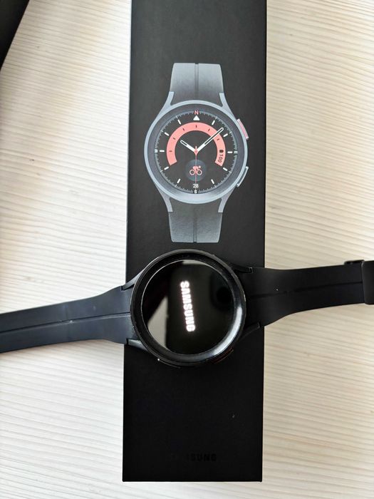 Ceas smartwatch Samsung Galaxy Watch5 Pro, 45mm, BT, Black Titanium