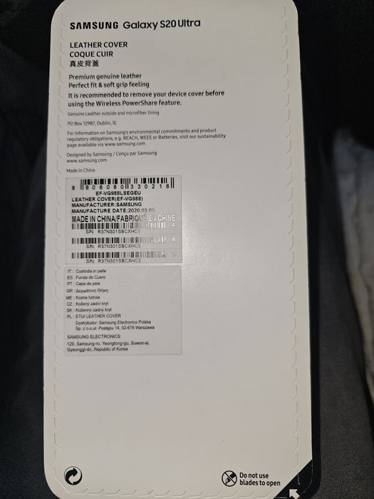 Husa piele Samsung galaxy s20 ultra originala