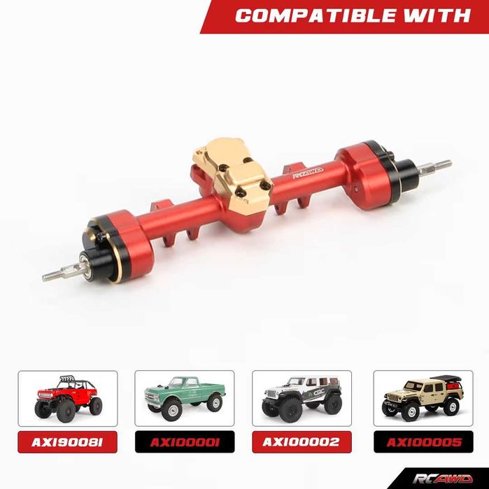 Carcasă punte spate și cutie de viteze  pentru Axial 1-24 SCX24