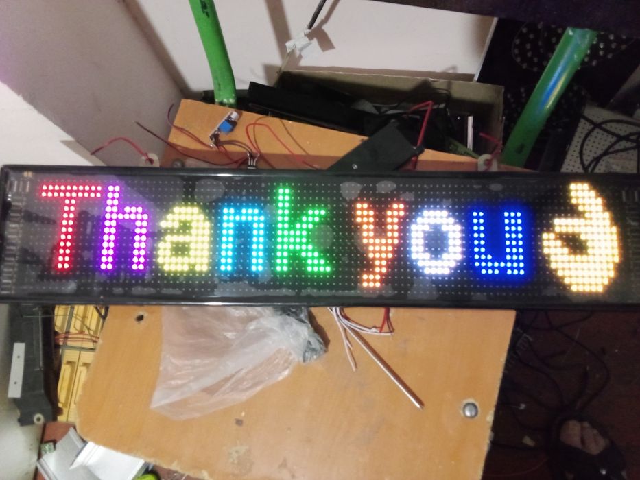 Мини бегущая строка