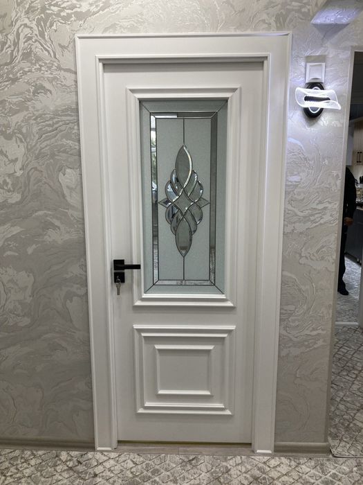 МДФ двери.  Неоклассика и классика.  Двери с стеклом.  Ойнали эшиклар