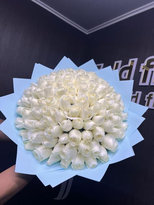 Цветы 101 роза букет