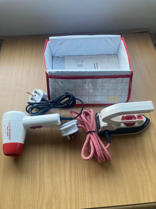 Комплект компактни сешоар и ютия за кемпер или каравана Black & Decker