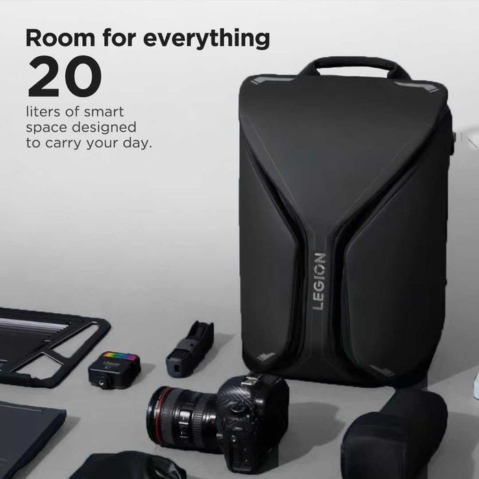 Rucsac Lenovo Legion 16-inch Armored Gaming Backpack GB900 20L Rezistent Apa/Socuri