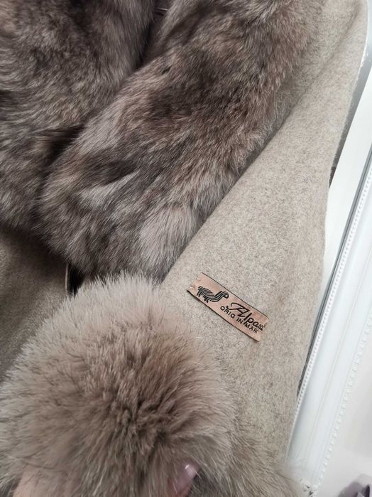 Палто от Алпака, с естествен косъм