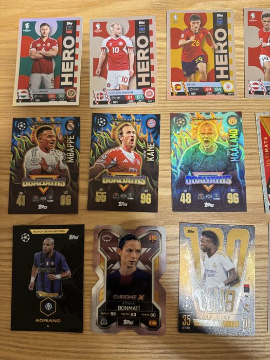 Редки футболни карти Topps – Mbappé Gold Vault, Haaland, Ronaldo, Kane