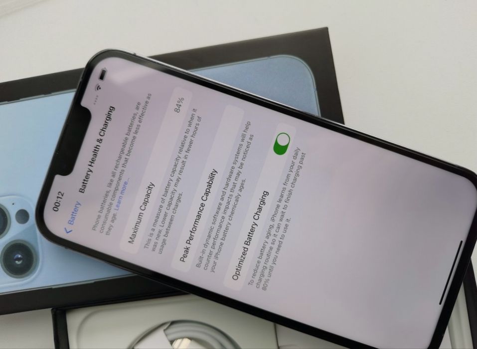 Iphone(айфон) 13 Pro Max Siera Blue 83% 256gb