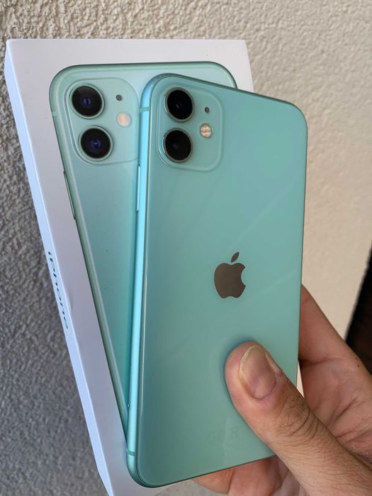 iPhone 11 Green Special Edition 128 GB la cutie ca NOU Sanatate Baterie 100%