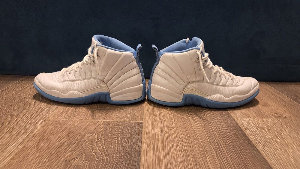 Air Jordan 12 Retro White and University Blue