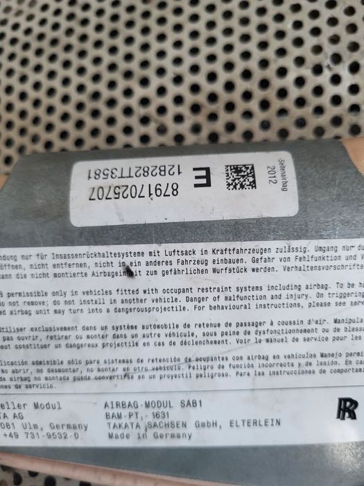 Airbag Scaun Stanga Dreapta Fata Bmw F10 F11 Dezmembrez F10