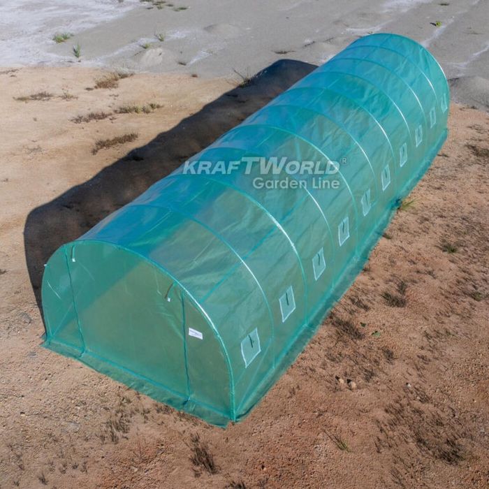 Голям градински парник 10м – Тунелна Оранжерия усилена конструкция, ар