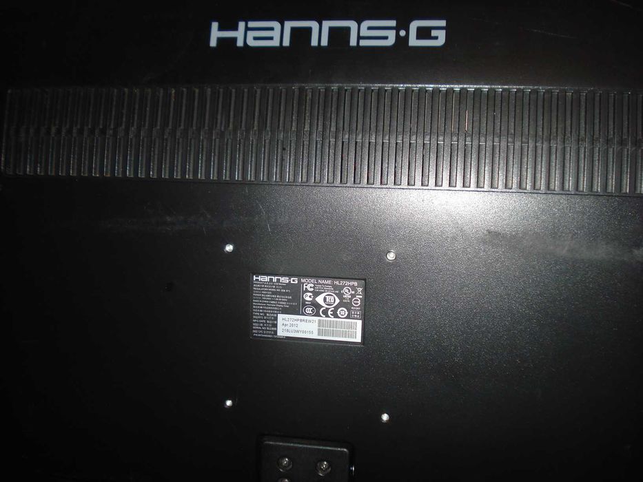 monitor 27" full hd Hanns G placa alimentare arsa