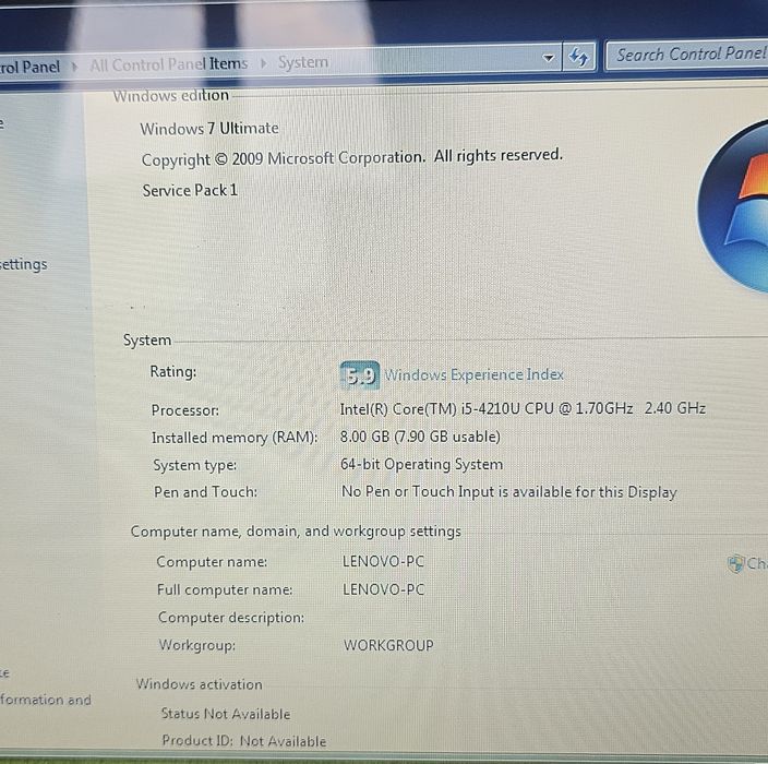 Laptop Lenovo I5 8GB RAM +Radeon - Preț Bun