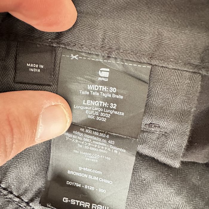 G-star Bronson slim chino черен  30/32
