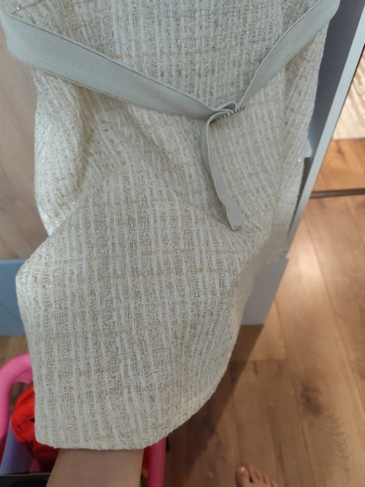 Дамска рокля River Island букле плюс дънков акцент