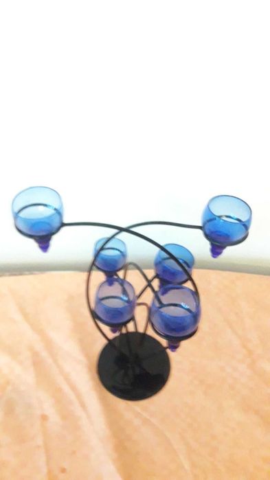 Suport din fier cu sase pahare