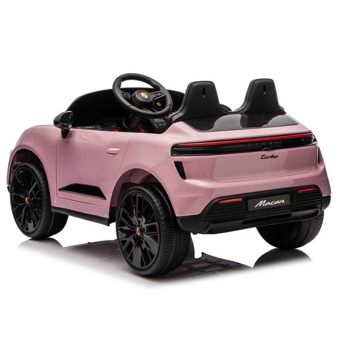 Masinuta electrica pentru copii Porsche Macan Turbo, numar inmatriculare personalizat, roti cauciuc EVA, mp3 player Bluetooth, suspensii fata – spate