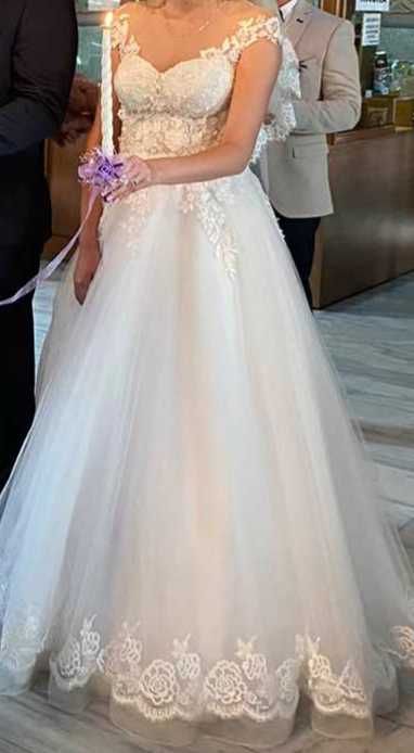 Сватбена рокля+воал