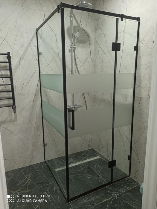 Душ перегародка и установка