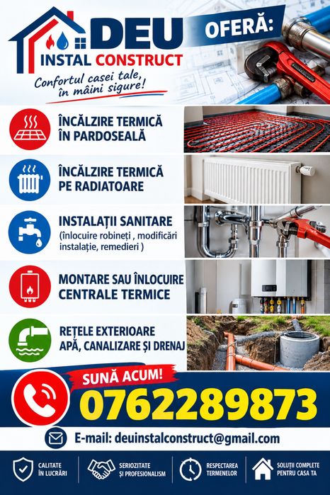 sapatura mecanizata, carotari, instalatii termice si sanitare , demolari