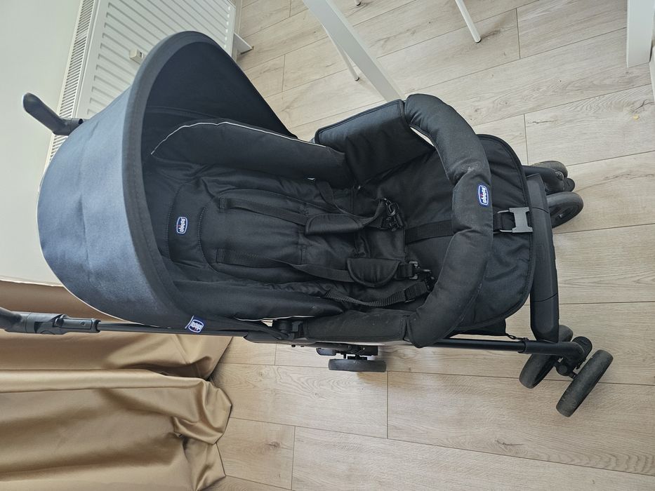 Carucior 3 in 1 Chicco Trio Sprint, BlackNight (Negru), 0luni+