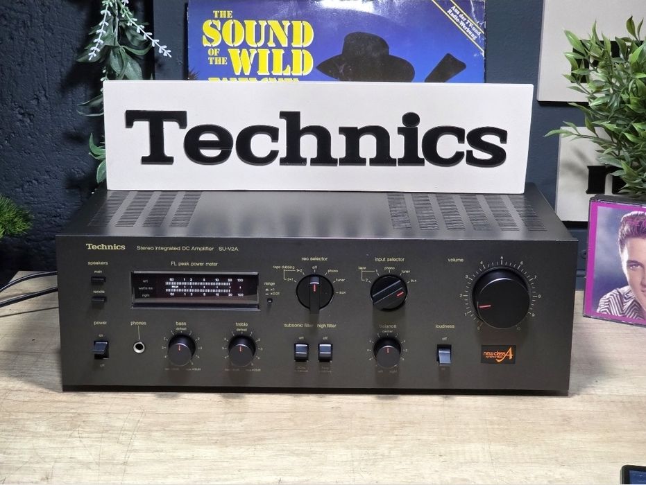 Amplificator TECHNICS su-v2a, vumetre , new class A, hifi stereo retro