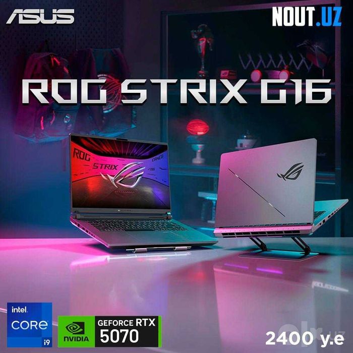 Asus ROG G16 G615 i9-14900HX,32GB,1TB,RTX5070 2 года Гарантия Nout.uz