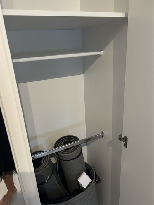 Dulap alb dressing cu oglinda, dimensiuni 167 x 197 cm