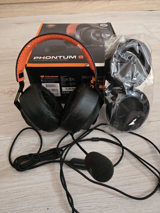 Căști Gaming Cougar Phontum S + Cutie și Accesorii | Microfon impecabil