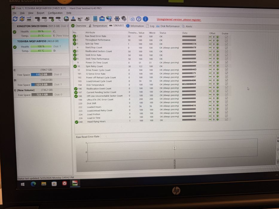 HDD Toshiba MQ01ABF050 laptop 500Gb fara bad stare perfecta