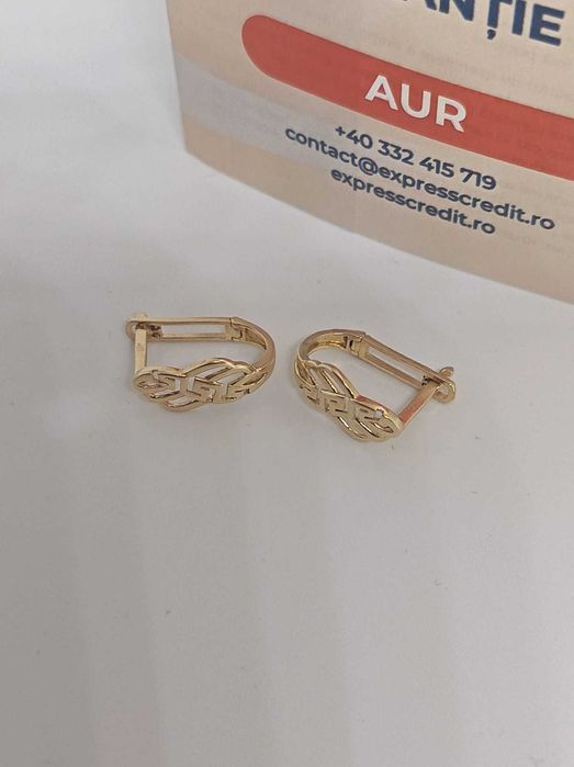 Cercei Aur 14K 2.80g (Ag4 Dacia B.52266.1) Garantie 2 ani