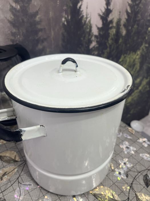 Продам эмалированную мантоварку б/у
