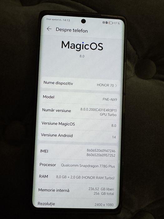 telefon HONOR 70 Second Hand