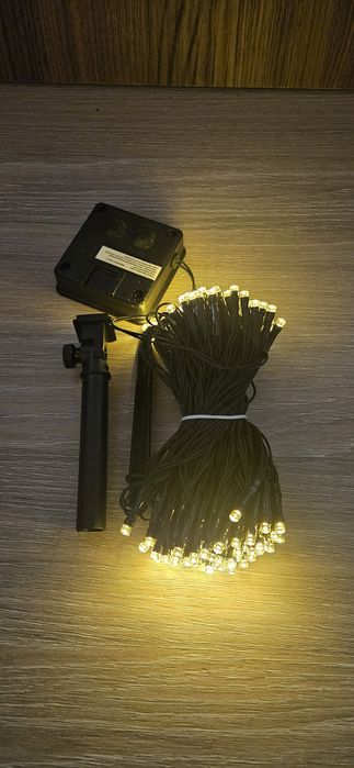 100 led incarcare solară exterior gradina decorații craciun