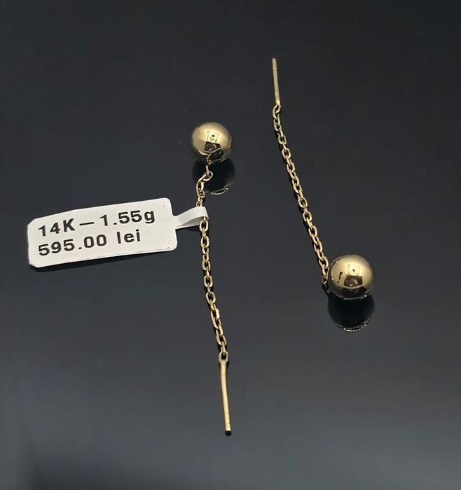 Cercei aur 14k 1.55gr