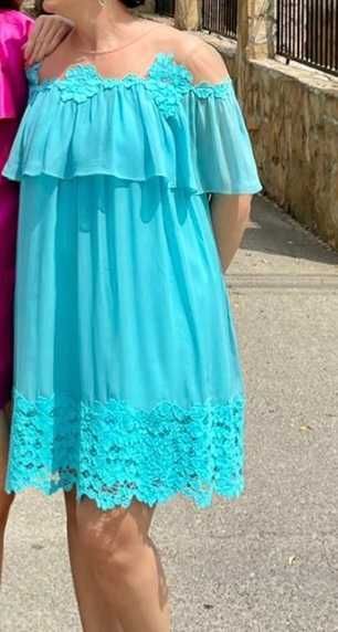 Rochie Nissa matase naturala