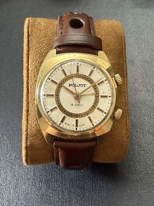 Продам коллекционные часы Poljot Signal в позолоте (СССР)
