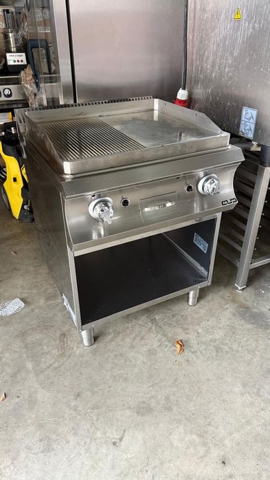 Grill Plita Fry Top termostatat neted + striat crom MBM Italia