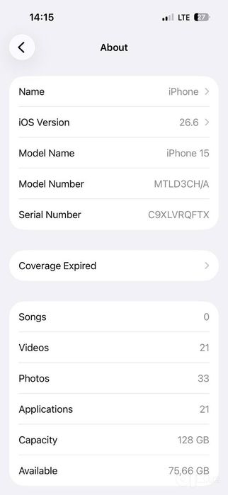 iPhone 15 kafolatlangan