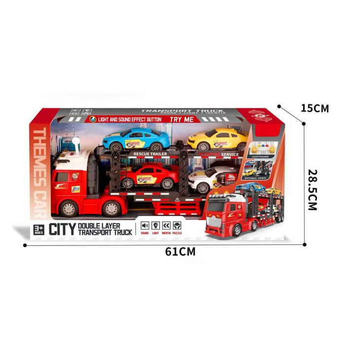 Игрушка автовоз железный City service 61см