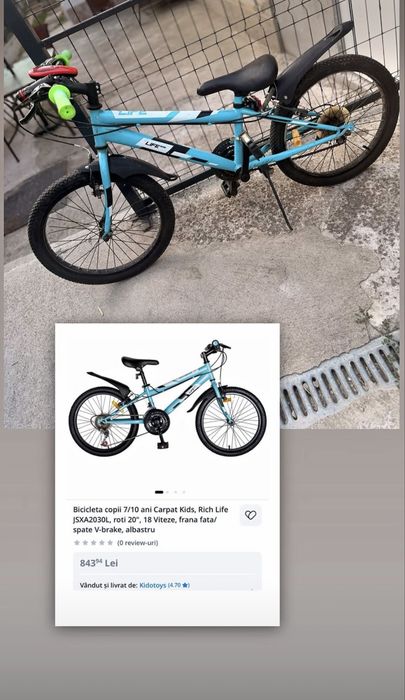 De vanzare bicicleta copii 20 inchi