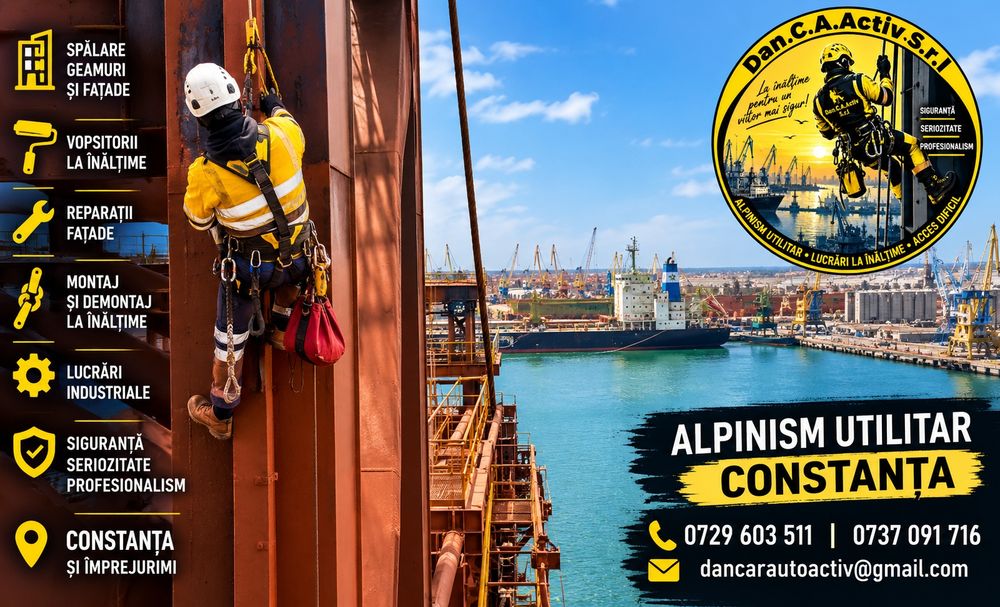 ALPINISM UTILITAR CONSTANȚA – Lucrări la înălțime | Dan.C.A.Activ.S.R.L.
