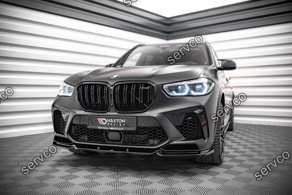 Prelungire splitter bara fata Bmw X5M F95 2018- v2 - Maxton Design