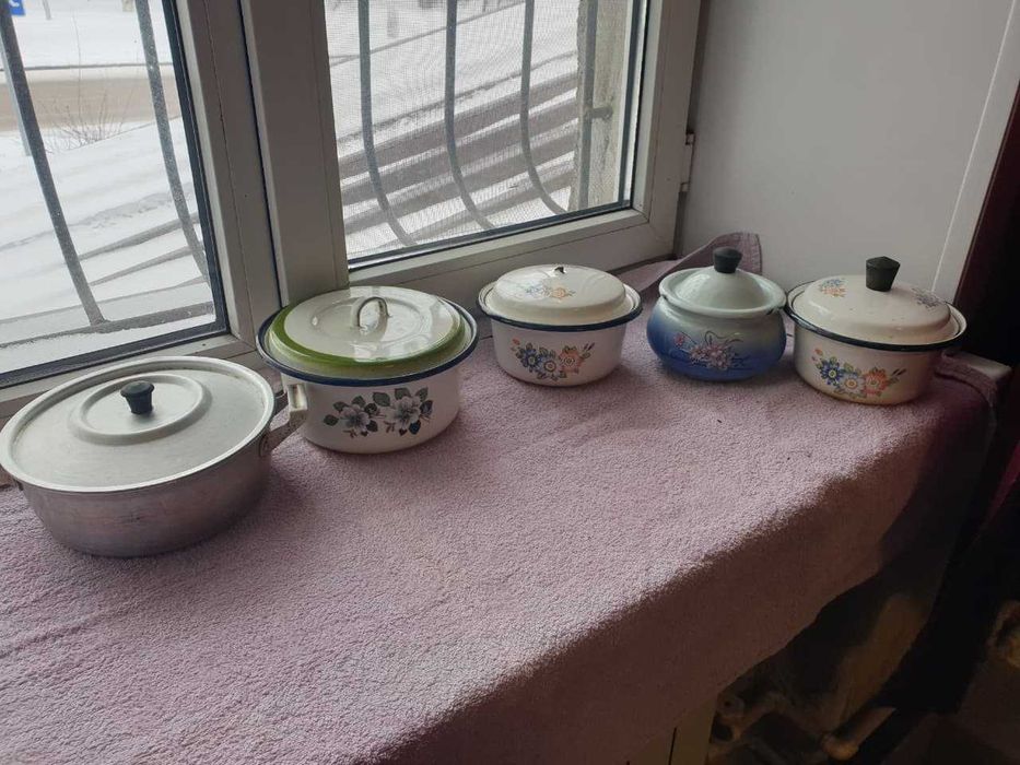 Посуда чугун, эмаль, керамика, хрусталь, СССР
