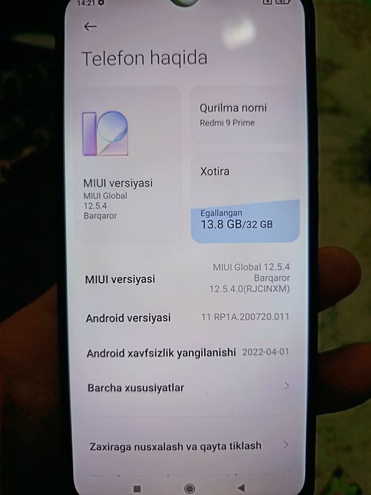 Redmi 9 Prime телефони сотилади